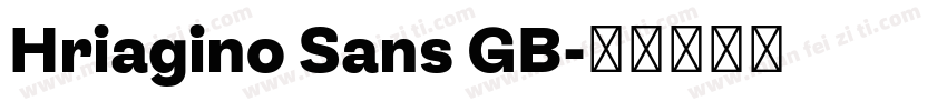 Hriagino Sans GB字体转换